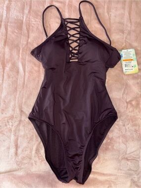 Hobie One-Piece Swimsuit with Lace-Up Front